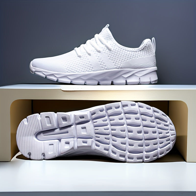 Men's Lace-up Sneakers - Casual Walking Shoes - Comfortable And Breathable Running Shoes - Plus Sizes Available