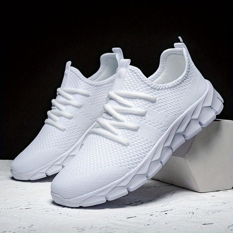 Men's Lace-up Sneakers - Casual Walking Shoes - Comfortable And Breathable Running Shoes - Plus Sizes Available