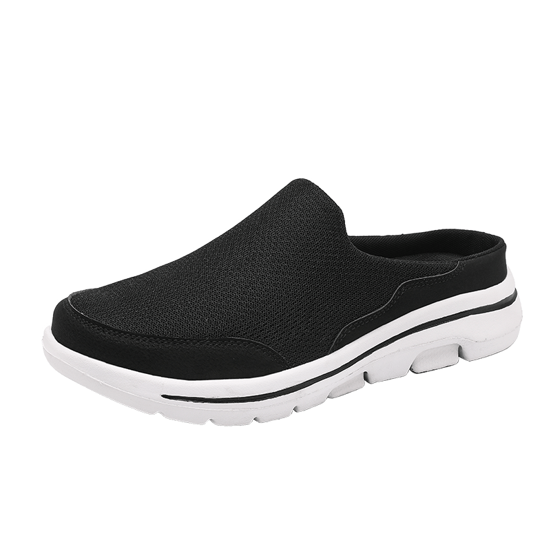Men Slip-on Mules House Slippers Lightweight Breathable Mesh Non Slip Slippers For Indoor Outdoor Walking Summer