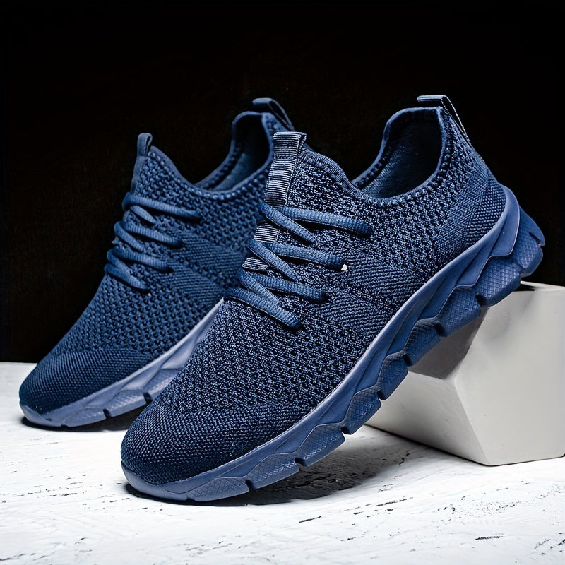 Men's Lace-up Sneakers - Casual Walking Shoes - Comfortable And Breathable Running Shoes - Plus Sizes Available