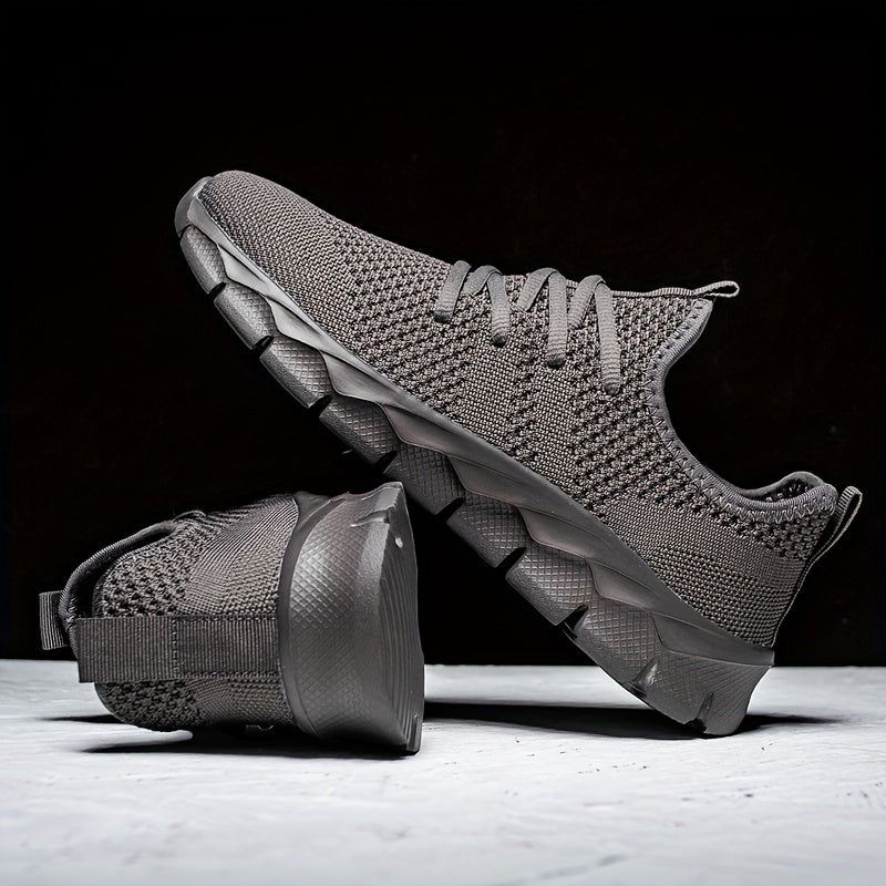 Men's Lace-up Sneakers - Casual Walking Shoes - Comfortable And Breathable Running Shoes - Plus Sizes Available