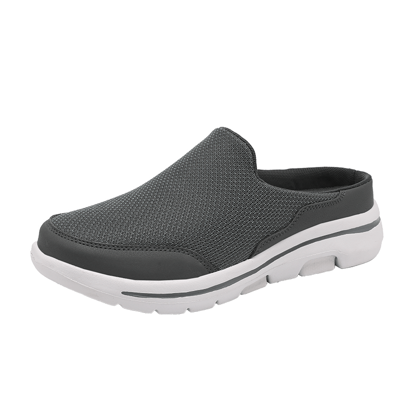 Men Slip-on Mules House Slippers Lightweight Breathable Mesh Non Slip Slippers For Indoor Outdoor Walking Summer