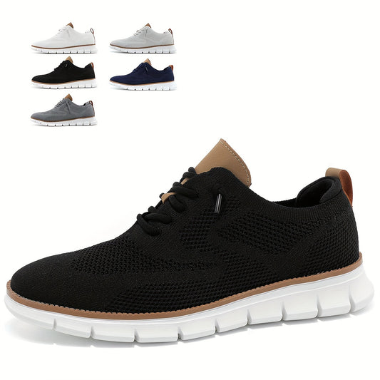 Men's Lace-up Sneakers - Athletic Shoes - Lightweight And Breathable