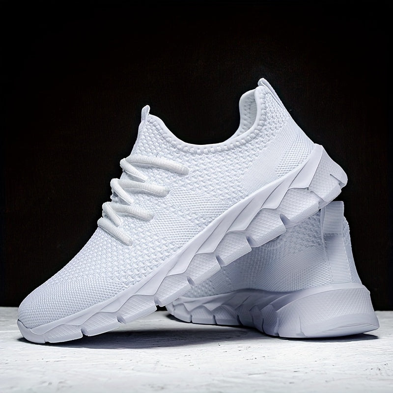 Men's Lace-up Sneakers - Casual Walking Shoes - Comfortable And Breathable Running Shoes - Plus Sizes Available
